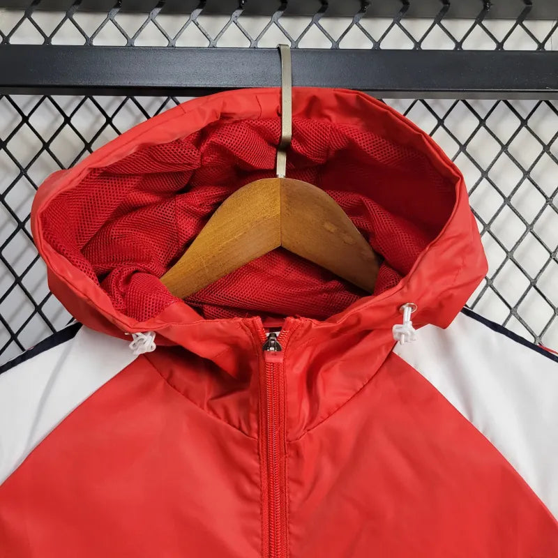 Windbreaker Flamengo 24/25 - Branco e Vermelho