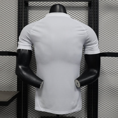 White Jersey Arsenal 25/26 player training polo shirt front view