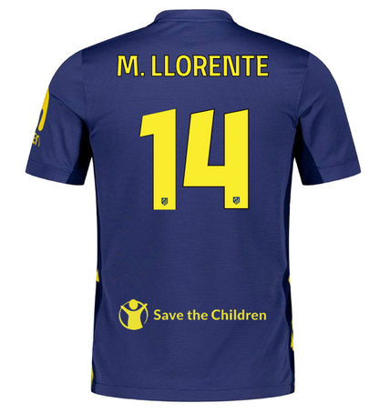 Jersey Atletico de Madrid 25/26 Away  #14 M. LLORENTE