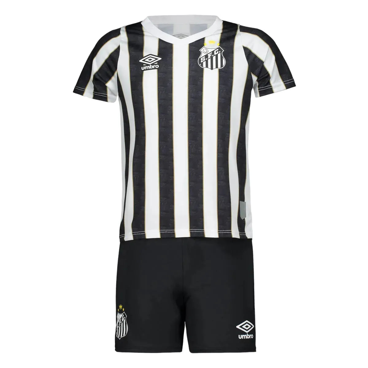 Kids Santos II 24/25 - Branco e Preto