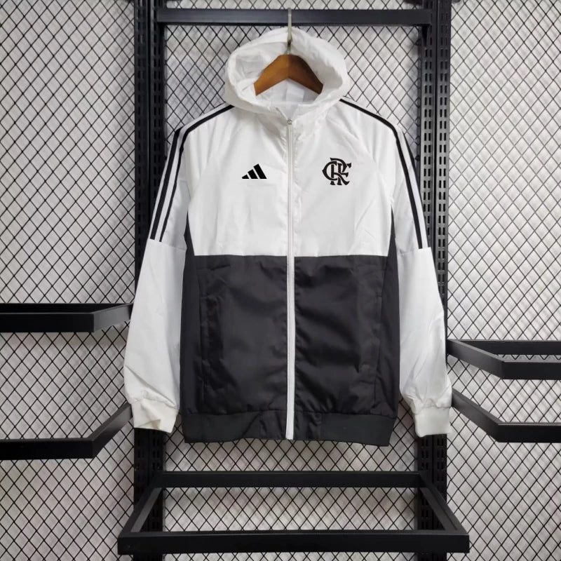 Windbreaker Flamengo 24/25 - Branco e Preto